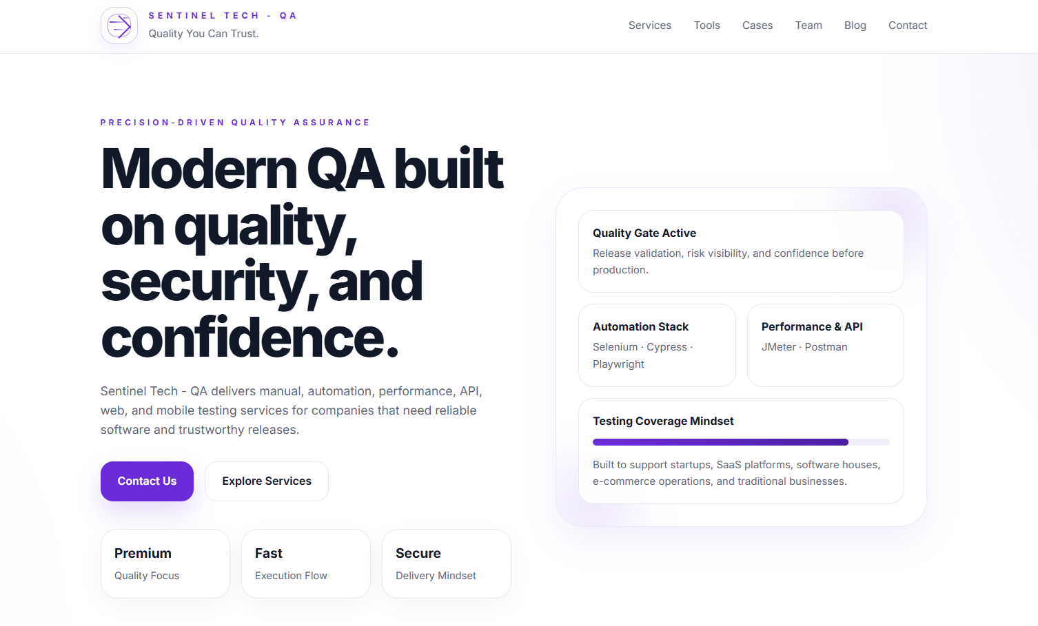 Sentinel Tech QA